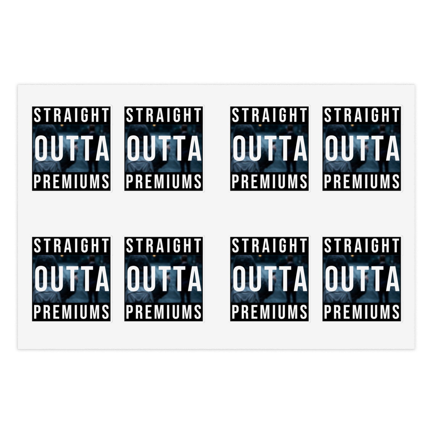 Luigi Mangione "Straight Outta Premiums" sticker sheet