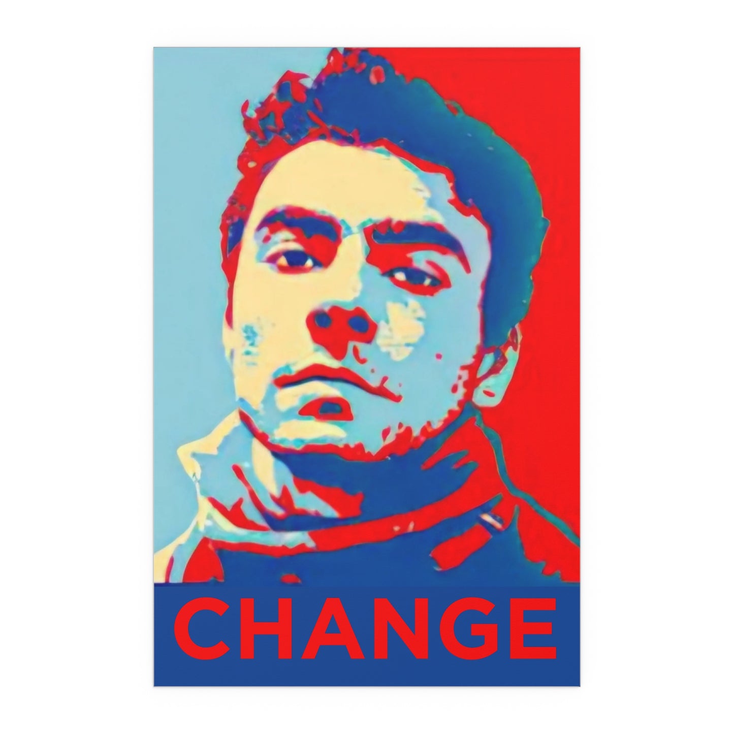 Shepard Fairey inspired CHANGE Luigi Mangione poster