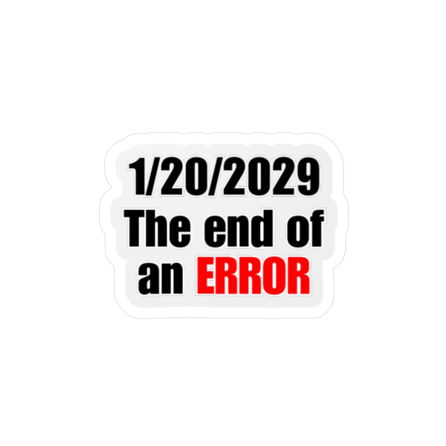 End of an ERROR sticker