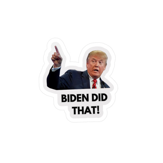 Trump Biden did that sticker